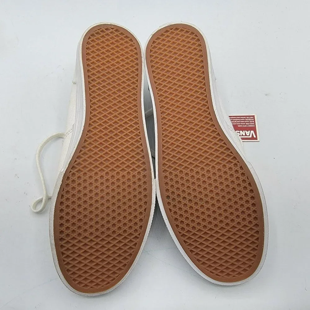 Vans Womens Shoes White Size 6 Casual Low Top Lace Up Shoes TB4R